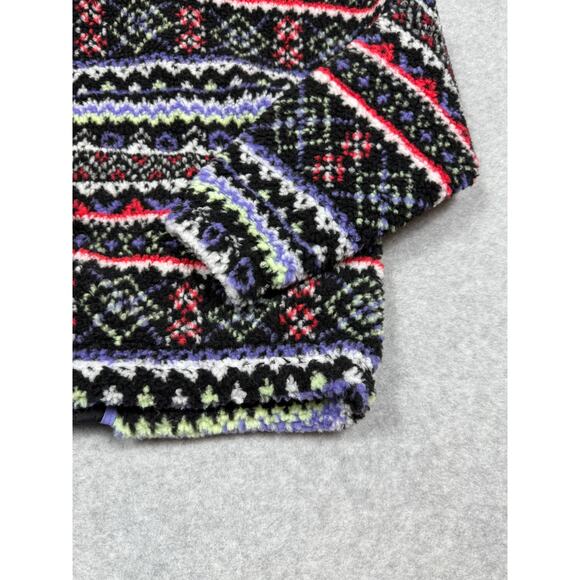 DSG Youth Girls Size S Cozy Fleece Full Zip Jacket Funky Fair Isle NWT - Picture 6 of 10